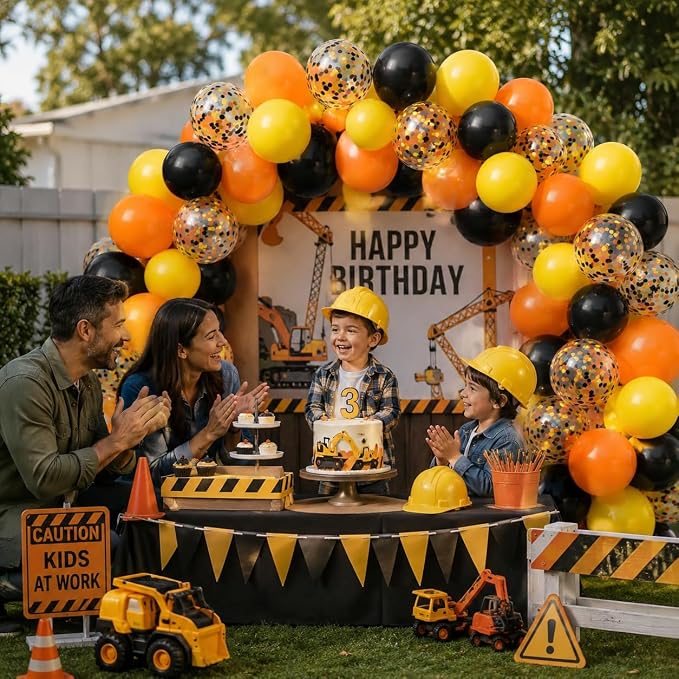 Construction Balloons, Truck Theme Latex Party Balloons - Image 6