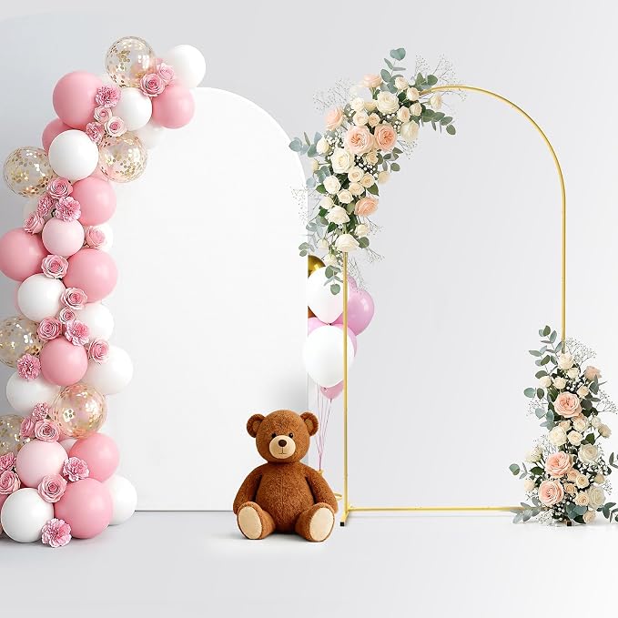 Pureegg Arch Backdrop Stand and Cover Set, 6.6 ft, Celebrations, Easy Assembly by Pureegg