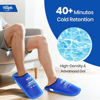 Hilph XL Foot Ice Pack Slippers for Foot Surgery, 2 Packs Extra Large Hot Cold Packs Gel Ice Slippers for Big Feet, Sever Swelling, Bunion Surgery, Plantar Fasciitis, Neuropathy, Gout