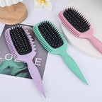 Curly Hair Brush for Detangling, Shaping and Defining Curls, Waves & Coils on All Light Wet or Dry Hair Types for Women and Men, Reduce Tangling, Curl Defining Brush, Cyan