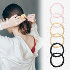 Silk Scrunchies for Women Hair 100% Mulberry Silk Hair Ties with Elastic Band Pack of 6 Silk Scrunchies No Damage