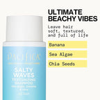 Pacifica Beauty Salty Waves Texturizing Shampoo + Texturizing Conditioner | For All Hair Types | Perfect and Effortless Beach Hair | 100% Vegan & Cruelty Free | Sulfate + Paraben Free