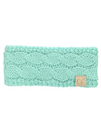 C.C Children's Kids' Winter Warm Cable Knit Fuzzy Lined Ear Warmer Headband