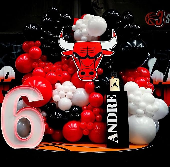 Black and Red Balloons 18 Inch 24 Pack Matte Helium Latex Round Balloons - Image 3
