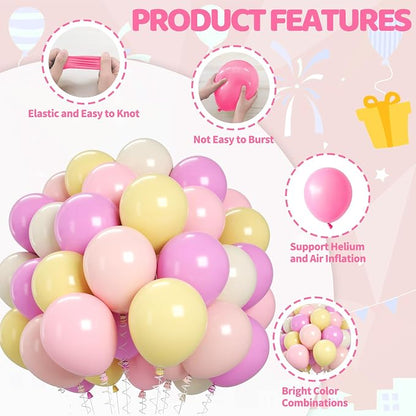Biapian Pink and Yellow Balloons Set - Image 3