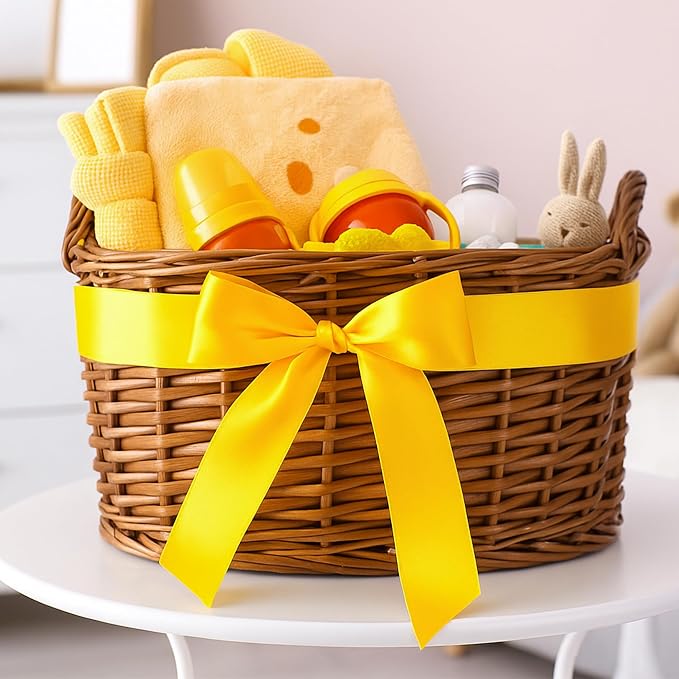30Yards 1 1/2In Yellow Ribbon for Gift Wrapping Birthday Christmas Party | - Image 4