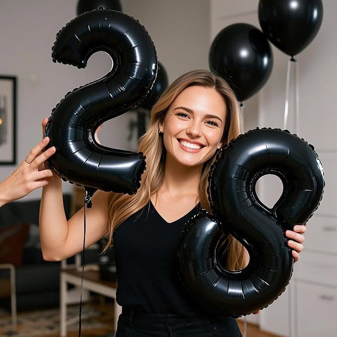 16 Inch Number 0-9 balloons, Small Mylar Numbers Balloon Custom Digital Balloons - Image 6