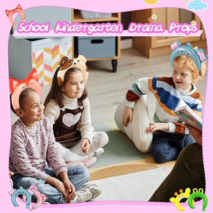 Liliful 100 Pcs Zoo Animal Inflatable Headbands Unicorn Wildlife Safari Balloon - Image 5
