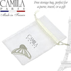 Camila Paris CP3638 French Hair Clip for Women Thick Hair for Long Curly Wavy Hair, Gray, Girls Hair Claw Clips Fashion Styling Hair Accessories for Women, Strong Hold No Slip Grip, Made in France