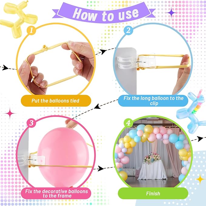 U0U 20 Pack Balloon Arch Clips - Image 3