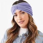 Extra Wide Headbands for Women Large Turban Headband Non Slip Boho Elastic Hairband Hair Twisted Knot Head Bands Accessories