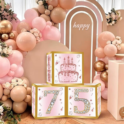 DataMoon 75th Birthday Decorations Boxes - Image 3