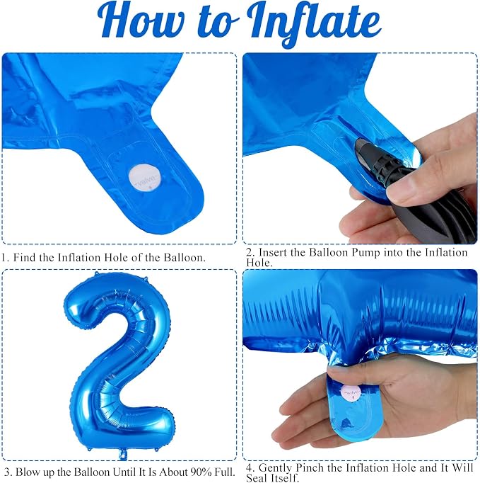 16 Inch Number 0-9 balloons, Small Mylar Numbers Balloon Custom Digital Balloons - Image 7