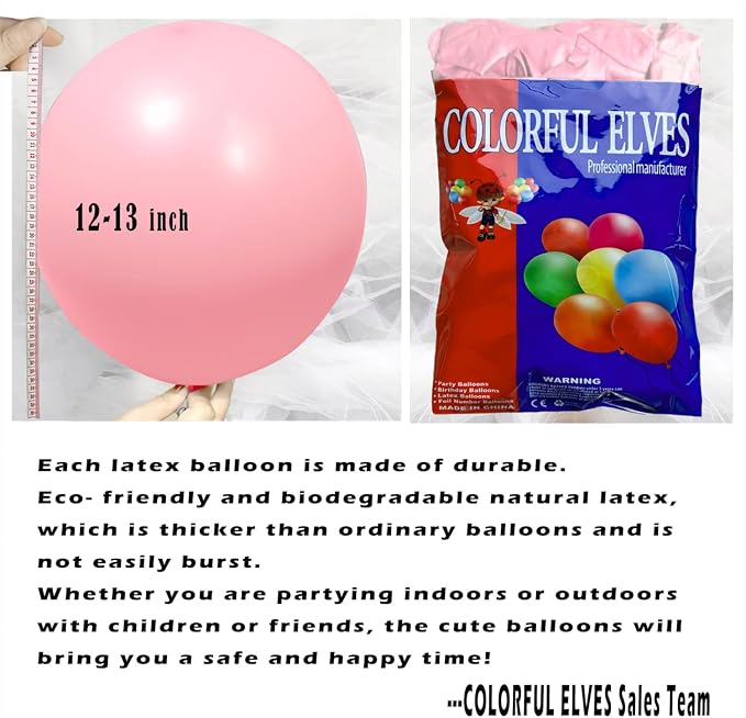 Latex Balloons 12 Inch 100 Pcs Helium Thicken Balloons Birthday Party - Image 2