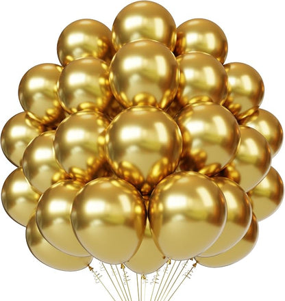 Gold Latex Balloons, Graduation, Baby Shower, New Year Party Decorations by PATYDECRO