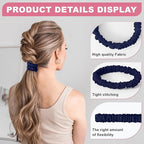 6Pcs Silk Hair Ties Small 22 Momme 100% Pure Mulberry Silk Scrunchies for Women Girls Thin Skinny Hair Sleep Scrunchies No Damage(Color 14)