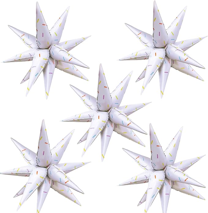 ZAKVOOR 60 Pcs Star Balloons 12 Spike Foil Party Decoration Balloons by ZAKVOOR