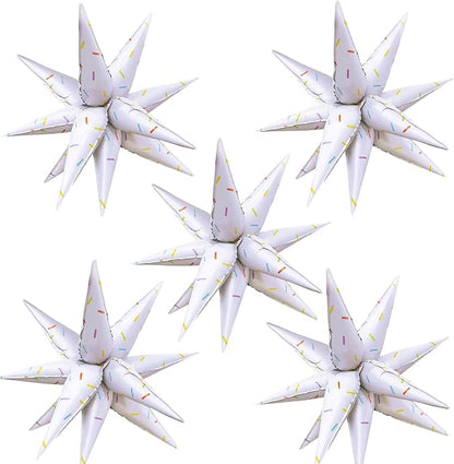 ZAKVOOR 60 Pcs Star Balloons 12 Spike Foil Party Decoration Balloons by ZAKVOOR