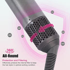 Outer Filter Cover Compatible with Dyson Airwrap Hair Styler with Filter Cleaning Brush HS01 HS05 Magnetic Filter Cage Replacement Parts