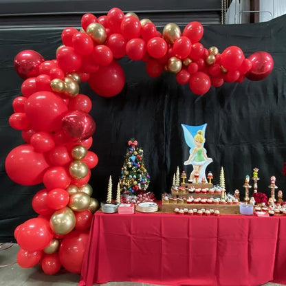 Voircoloria 130pcs Red Balloons Garland Arch Kit, 18 12 10 5 Inch | - Image 8