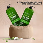 MAJESTIC PURE Biotin Shampoo and Conditioner Set - With Essential Oils & Ceramides - Helps Hair Growth, Thickening, Dry & Colored Hair - Sulfate Free - For All Hair Types - Men & Women - 16 fl oz each