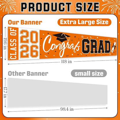 2026 Graduation Yard Sign, Large Congrats Grad Yard Banner Class of 2026 Banner - Image 5