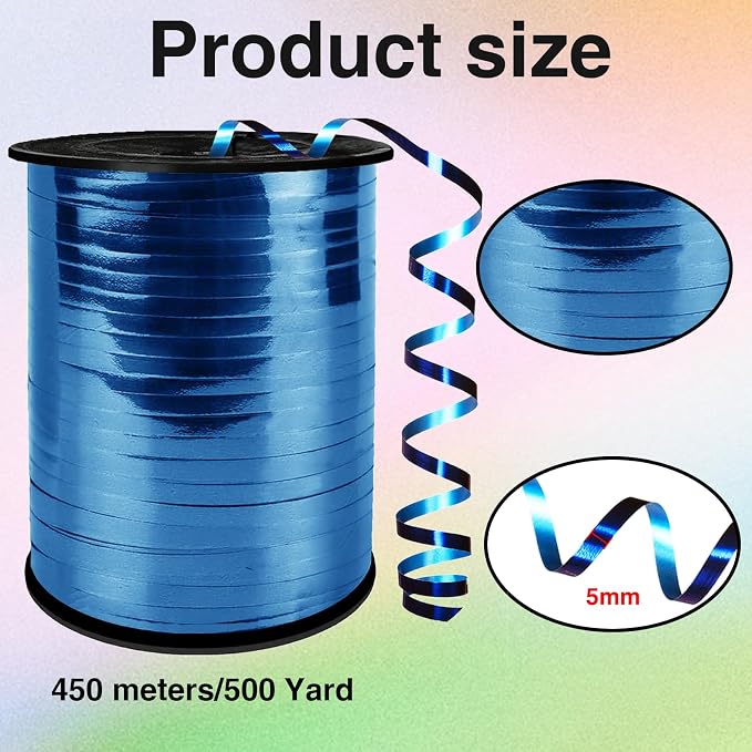 Metallic Shiny Curling Ribbon，500 Yard，1/5" - Image 2