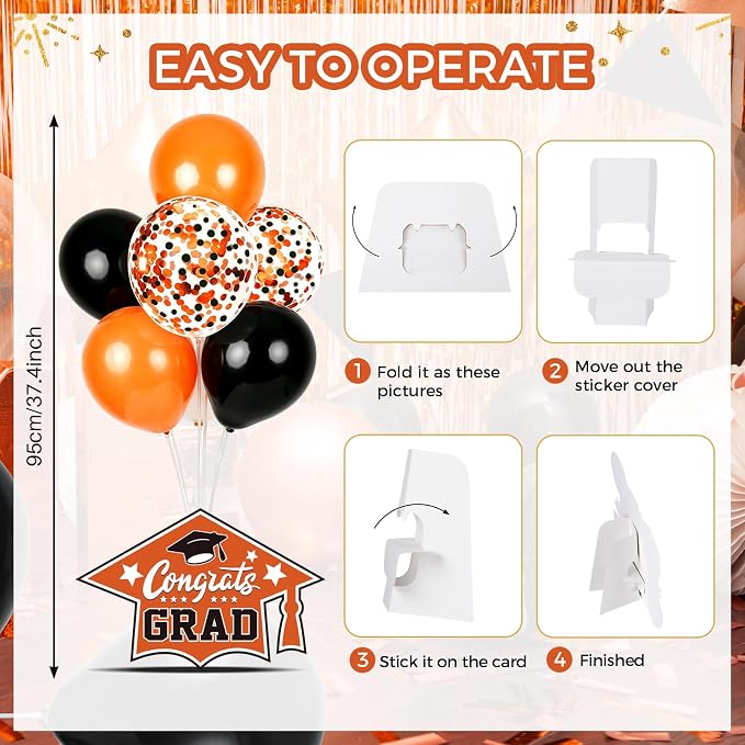 6 Sets 2026 Graduation Balloon Stand Kit - Image 4