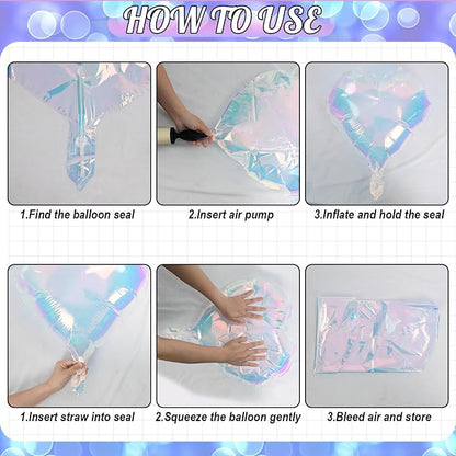 Iridescent Heart Balloons - Image 7