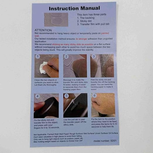 Clear Glue Dots Removable Sticky Tack, Waterproof Poster Putty Double Sided Dots - Image 6