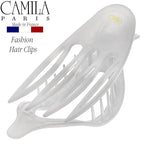 Camila Paris CP3231 French Hair Clips, Large Side Slide Hair Clips for Long Curly Wavy Hair, Strong Hold No Slip Grip, Girls Hair Claw Clips for Women, Styling Girls Hair Accessories, Made In France
