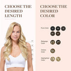 GOO GOO Clip in Hair Extensions Real Human Hair, Remy Human Hair Extensions Clip ins for Women, Natural Human Hair, 16inch 110g 7Pcs, 18D/22F Dirty Blonde Highlights