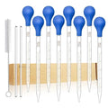 Droppers 10ml Pipettes Glass Graduated Dropper Lab Pipette Liquid Pipette (8)