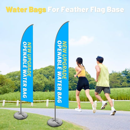 6 Pack 18" Water Weight Bags for Feather Flag Base, Water Bags for Weight | - Image 6