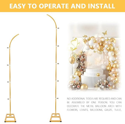 Balloon Arch Stand Set of 2, 7.9FT&6.7FT Wedding Arch Frames - Image 5