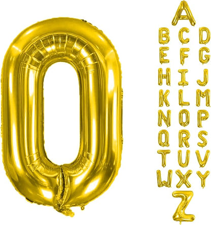 Letter Balloons Gold 40 Inch O Large Giant Big Foil Mylar Balloon | by Unknown