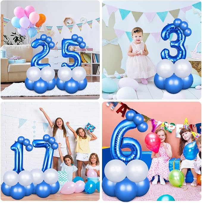 OFFCUP 40 Inch Blue Number 1 Balloon - Image 7