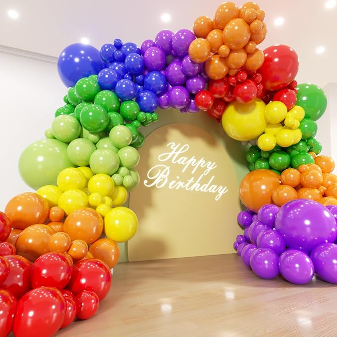 Rainbow Balloon Arch Kit by Unknown