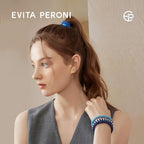 EVITA PERONI 12 Pcs Hair Ties, High Elastic Ponytail Holders, Hair Ties No Damage for Thick Curly Hair Women Men (Ocean Blue)