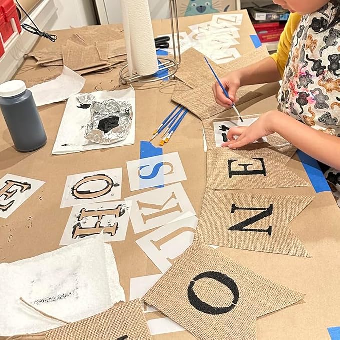 Burlap Custom Baner PreStringed - Image 6