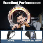 Professional 3-in-1 Orbiting Infrared Hair Dryer & Steamer, Adjustable Height Color Processor Salon Drying Perming Machine with 360° Rotation & Digital Display for Hair Care & Styling