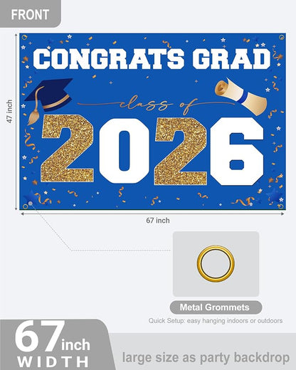 Graduation Decorations 2026 Large Outdoor Banner - Image 3