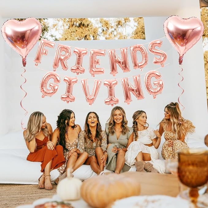 Jobkoo Friendsgiving Balloons Friends Giving Party Decorations 16 Inches Tall - Image 5