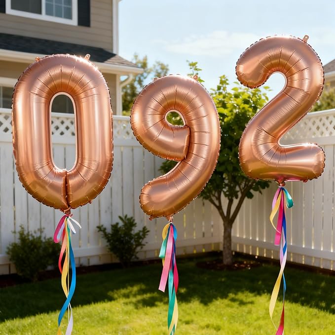 YPSelected 32 Inch Large Foil Helium Number Balloon Birthday Wedding Party 0-9 - Image 4
