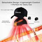 Red Light Therapy for Hair Growth,Infrared Red Light Hair Therapy Hat,Laser Hair Growth Cap Detachable,Support for Men & Women