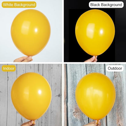 Ouddy Party 129Pcs Mustard Fall Balloons Different Sizes 18 12 10 5 Inch | 6Pcs - Image 4