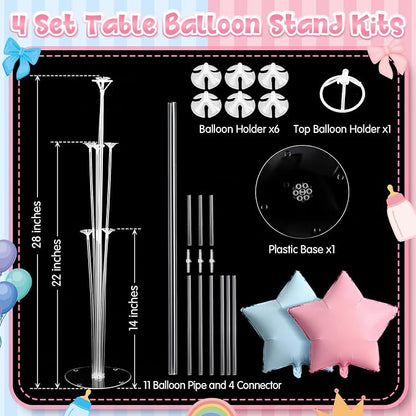 Lunmon 4 Set Boho Gender Reveal Balloon Stand Kit - Image 3