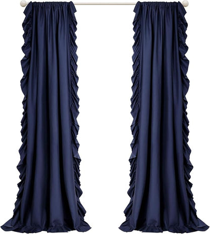 Lush Decor Reyna Ruffle Window Curtain Panel Set, Living room, or Dining Room - Image 7