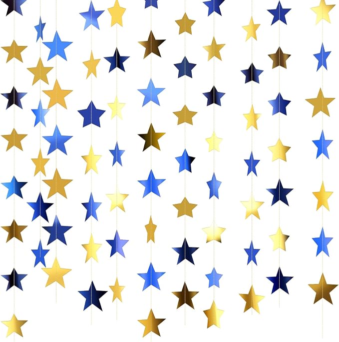 Patelai 130 ft Star Garland Banner Decor by Patelai