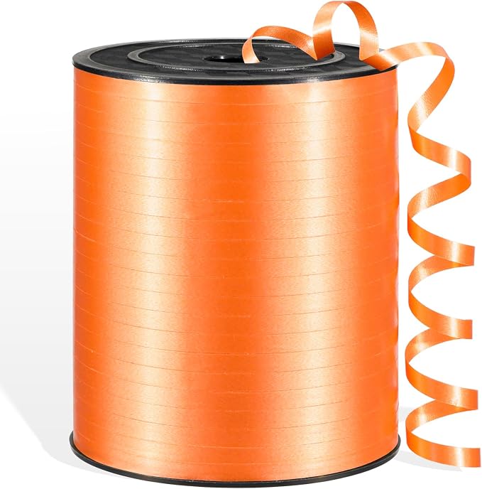 600 Yards Orange Curling Ribbon by Unknown